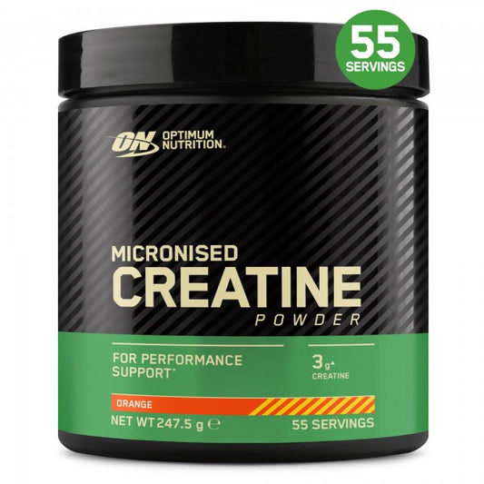 Increase your performance during training. Creatine is proven to increase performance during high intensity training. From the World's No. 1 Sports Nutrition brand, each serving of Creatine Monohydrate increases muscle power in successive bursts of short-term, high intensity, repeated exercise*. Optimum Nutrition MICRONISED CREATINE POWDER always mixes easily and unlike other Creatine powders, there is no gritty taste or texture.