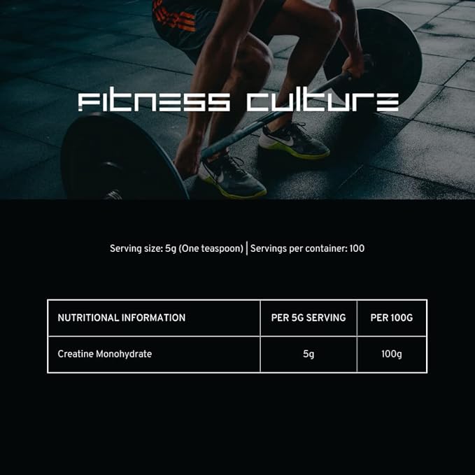 Boost your workouts with Creatine Monohydrate, the ultimate supplement for strength, endurance, and muscle recovery.