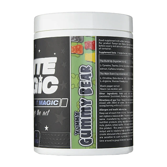 Unleash your inner warrior with Medi-Evil White Magic Pre-Workout-a high powered formula to enhance focus, endurance, and strength.