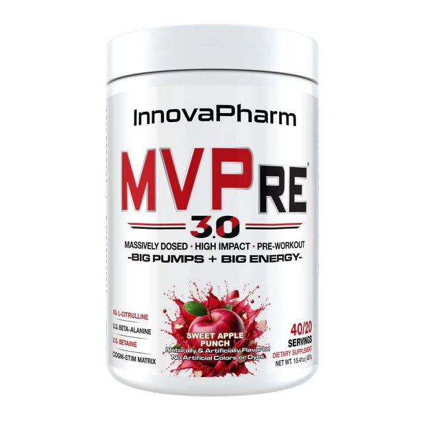 InnovaPharm MVPre 3.0 Preworkout – SCIENTIFICALLY-FORMULATED TO AMPLIFY PHYSICAL AND MENTAL PERFORMANCE.