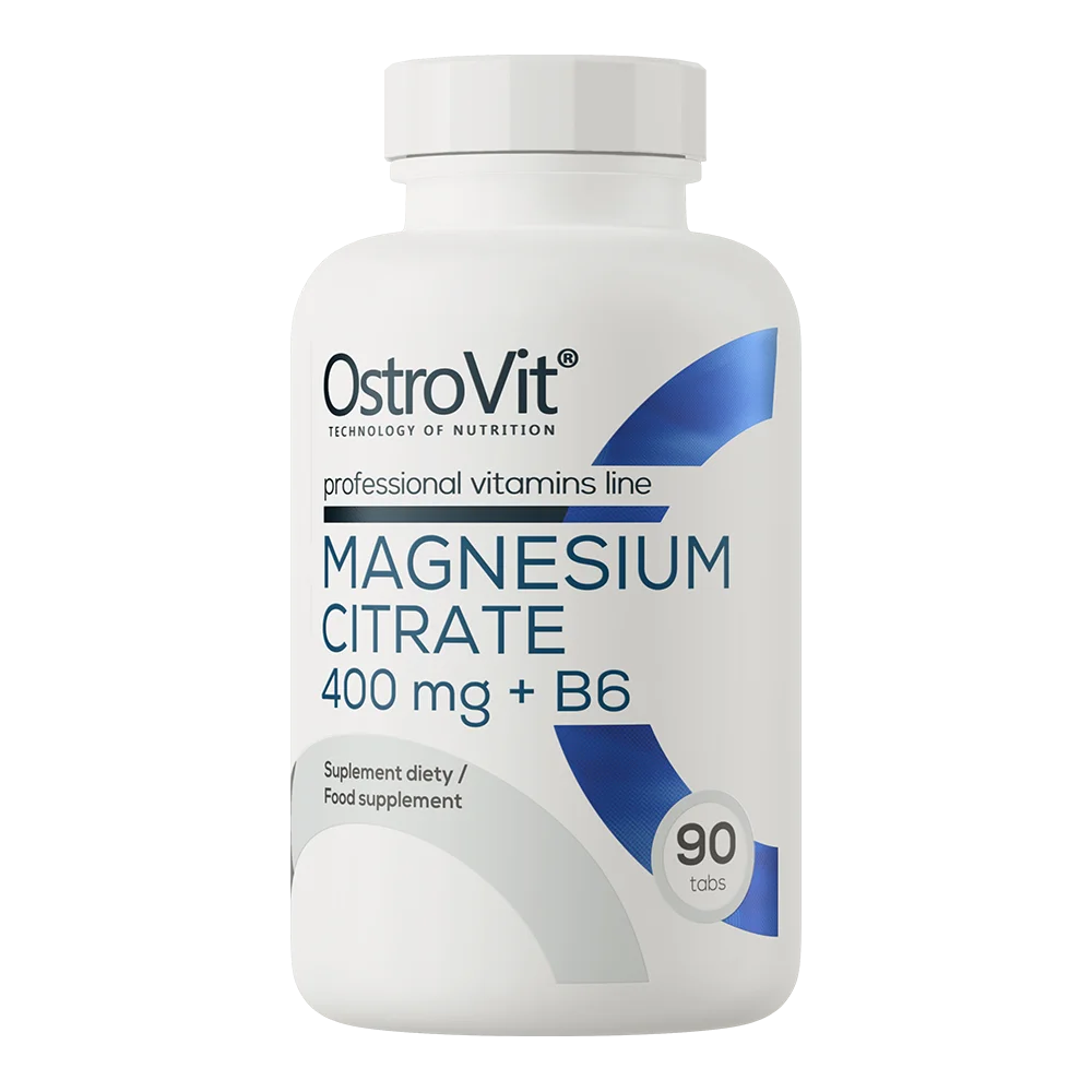 Optimize your performance, recovery, and overall well-being with OstroVit Magnesium Citrate 400 mg + B6.