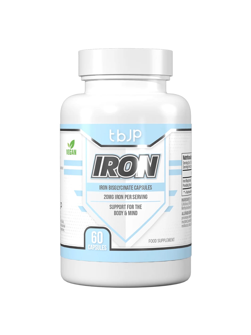 TBJP Iron is formulated to support optimal red blood cell production, oxygen transport, and overall energy levels.