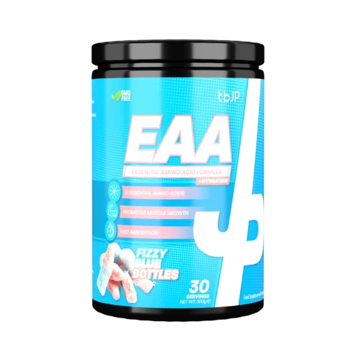 Shop TBJP EAA — a premium essential amino acid supplement designed for muscle recovery, hydration, and performance. Boost endurance with fast-absorbing EAAs today.