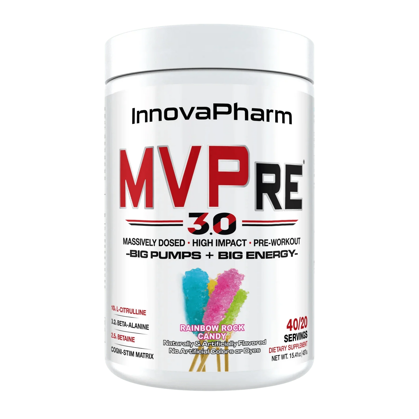 InnovaPharm MVPre 3.0 Preworkout – SCIENTIFICALLY-FORMULATED TO AMPLIFY PHYSICAL AND MENTAL PERFORMANCE.