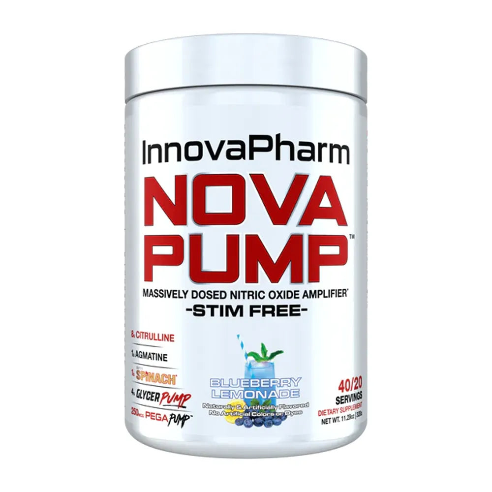 Innovapharm NovaPump is the ultimate stim-free pre-workout formula, designed to deliver skin-splitting muscle pumps, increase vascularity, and enhanced performance without the need for caffeine or stimulants. Perfect for those training late at night or stacking with a stim-based pre-workout, NovaPump fuels your workouts with scientifically-backed ingredients for peak performance.