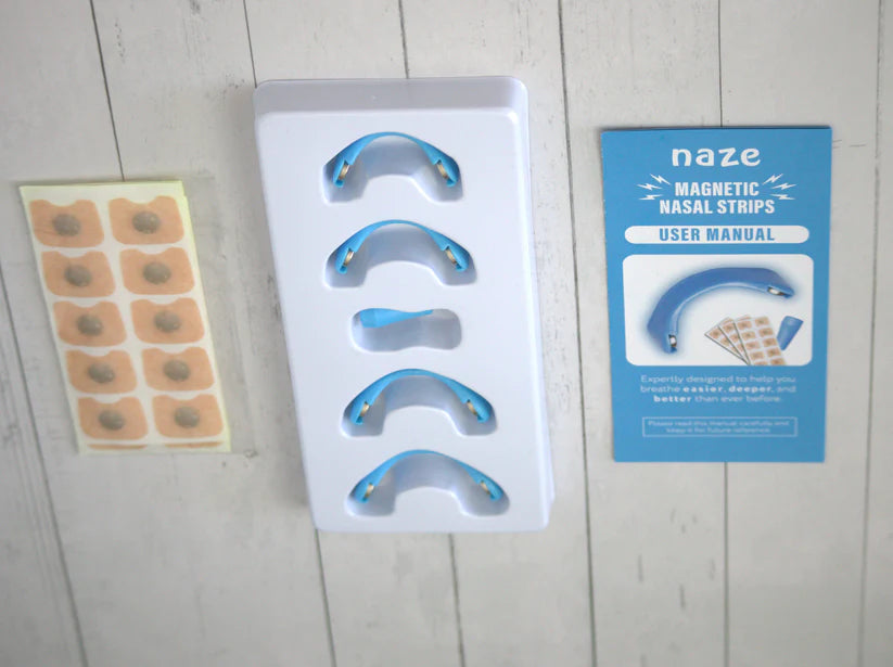 Introducing the Naze Magnetic Nasal Strip — a sleek, non-invasive solution that instantly opens your nasal passages to help you breathe deeper and feel more energised.
Transform your training sessions and recovery with Naze Magnetic Active Strips - the game-changing solution that optimizes your breathing for peak athletic performance. Engineered with advanced magnetic technology, these strips don't just open your airways - they revolutionize how you train & recover.
