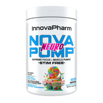 Elevate your workouts with InnovaPharm Nova Pump Neuro, the ultimate stim-free pre-workout supplement designed to enhance muscle pumps, mental focus, and endurance without the jitters. This premium nootropic formula combines cutting-edge ingredients to deliver explosive muscle pumps, razor-sharp mental clarity, and sustained performance - all without caffeine or stimulants.