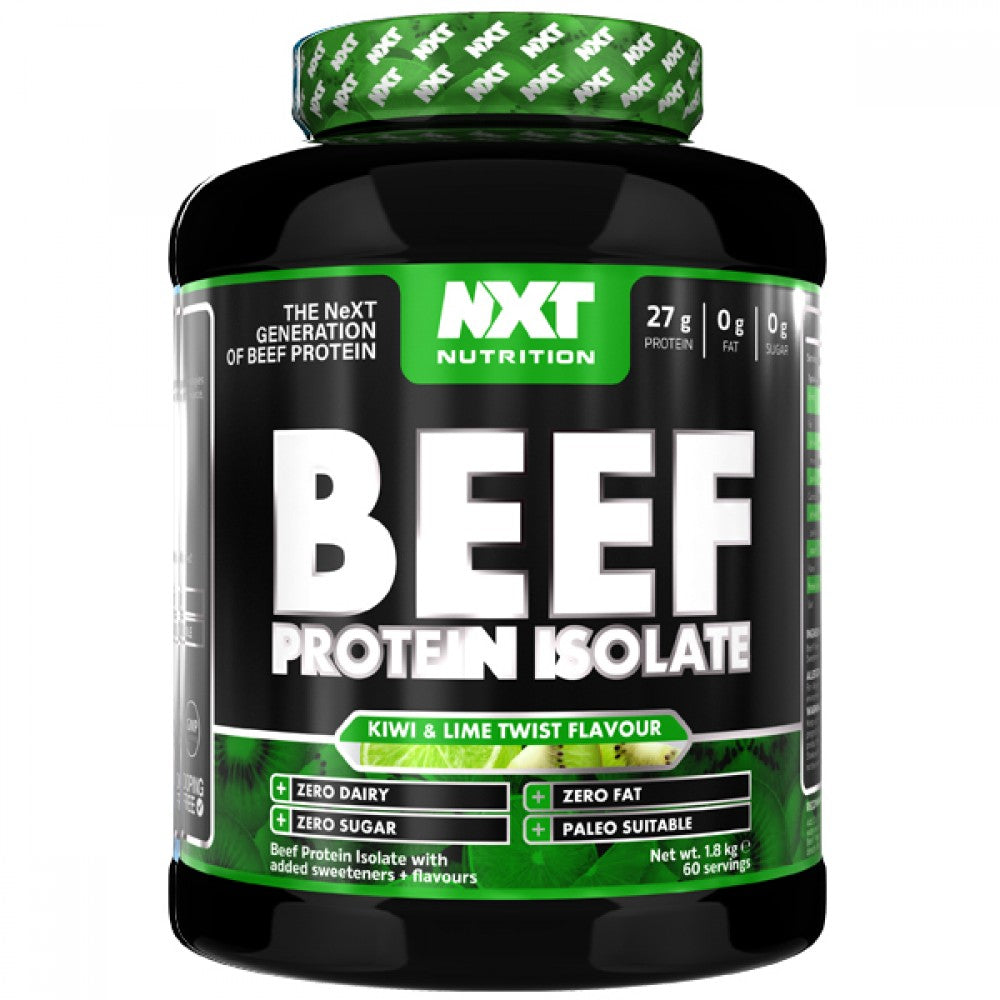 Fuel your fitness journey with NXT Nutrition Beef Protein Isolate, the ultimate high-performance protein supplement designed to support muscle growth, recovery, and strength.