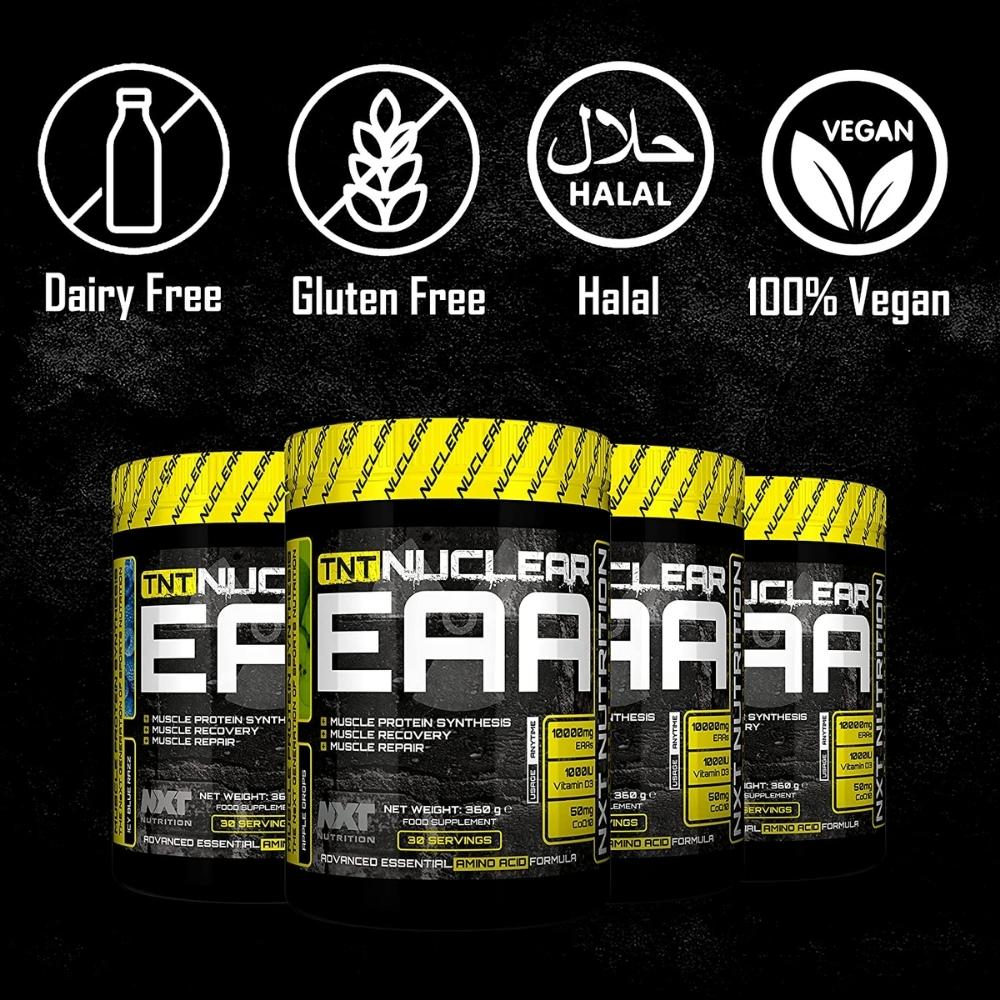 TNT Nuclear EAA 360g
Muscle Protein Synthesis
Muscle Recovery
Muscle Repair