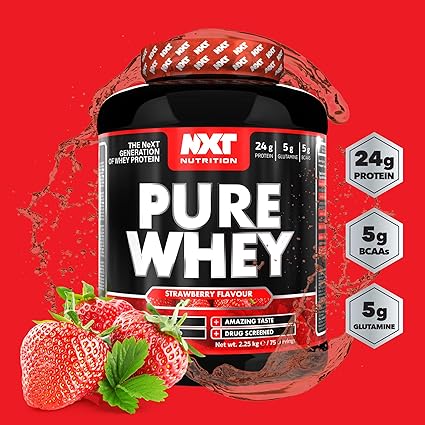 Fuel your fitness journey with NXT Pure Whey Protein, a premium blend of high-quality whey protein concentrate and isolate, designed to support muscle growth, recovery, and performance. Whether you're aiming to build lean muscle, enhance recovery, or boost daily protein intake, NXT Pure Whey provides the essential nutrients your body needs.