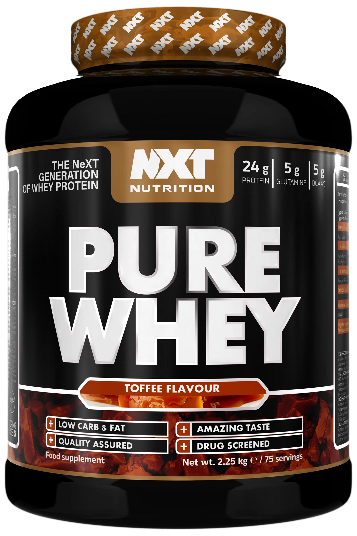 Fuel your fitness journey with NXT Pure Whey Protein, a premium blend of high-quality whey protein concentrate and isolate, designed to support muscle growth, recovery, and performance. Whether you're aiming to build lean muscle, enhance recovery, or boost daily protein intake, NXT Pure Whey provides the essential nutrients your body needs.