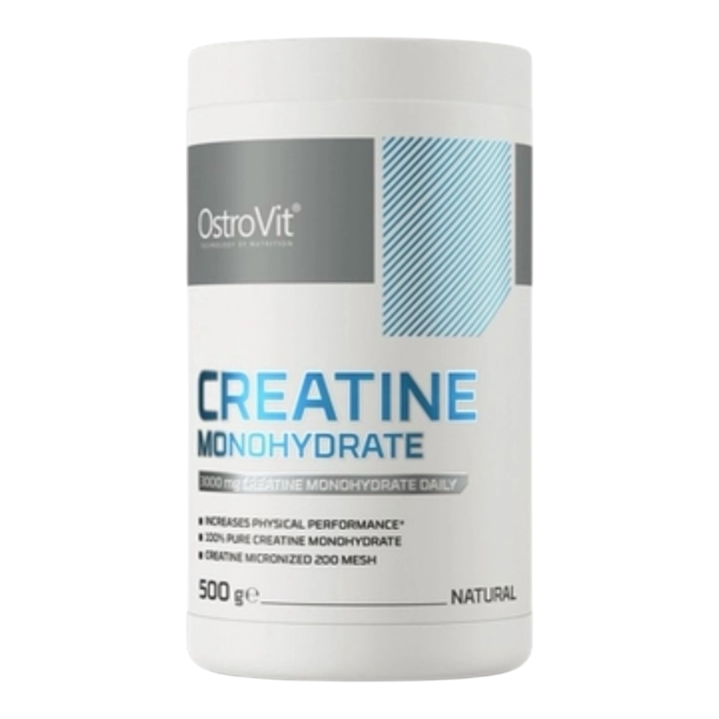 OstroVit Creatine Monohydrate is a high-quality dietry supplement that is a source of creatine in the form of monohydrate. It is a preparation with simple composition, available in a convenient powder form. designed to enhance strength, endurance, and muscle growth.