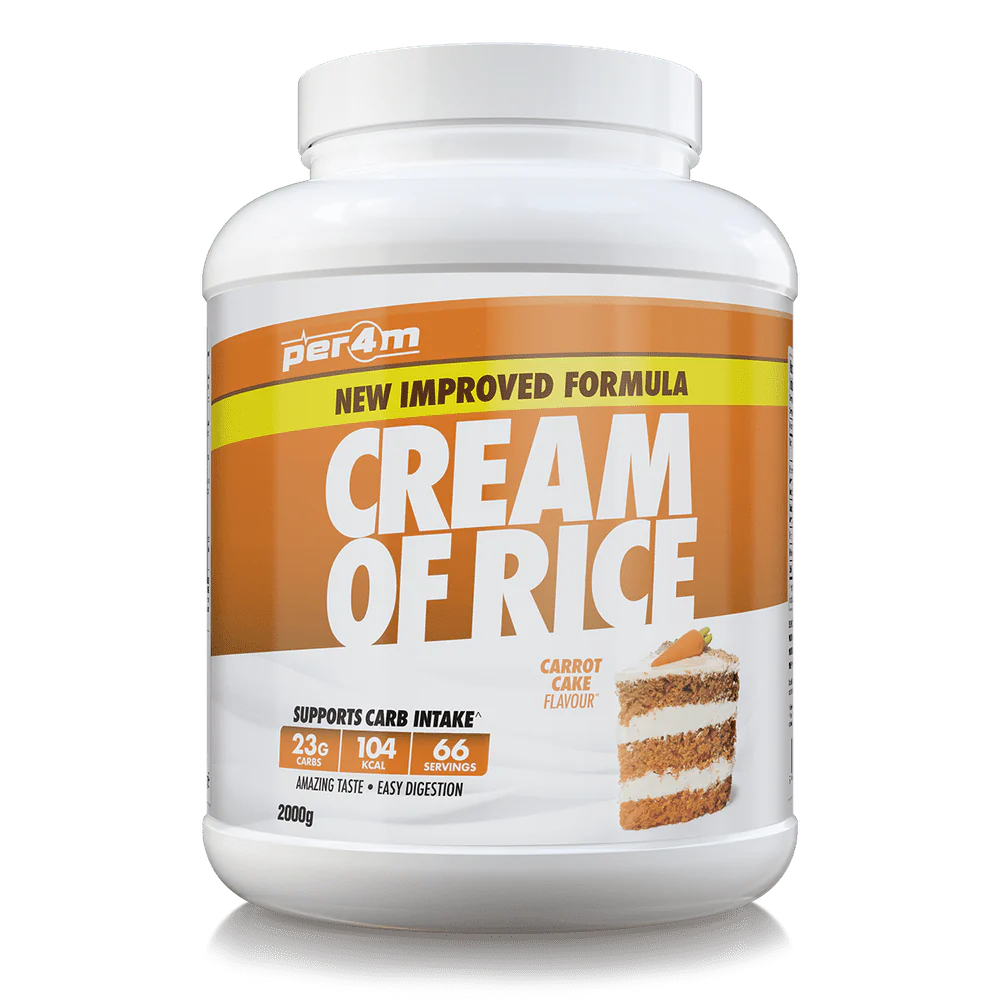 Fuel your workouts and recovery with Per4m Cream of Rice, the ultimate clean carbohydrate source for athletes and fitness enthusiasts.