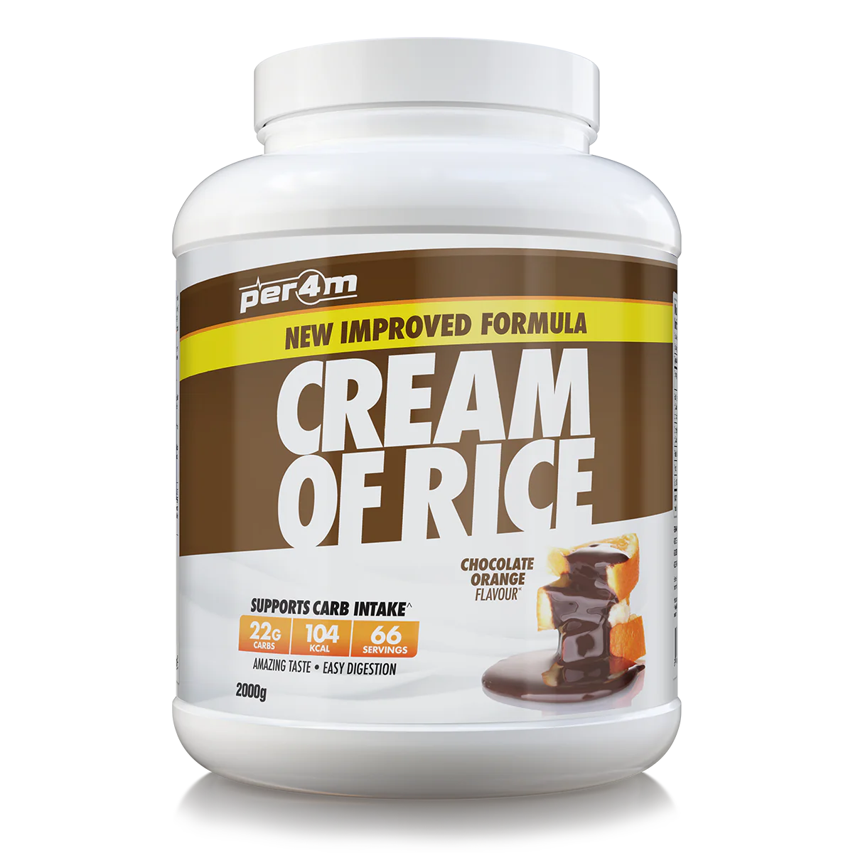Fuel your workouts and recovery with Per4m Cream of Rice, the ultimate clean carbohydrate source for athletes and fitness enthusiasts.
