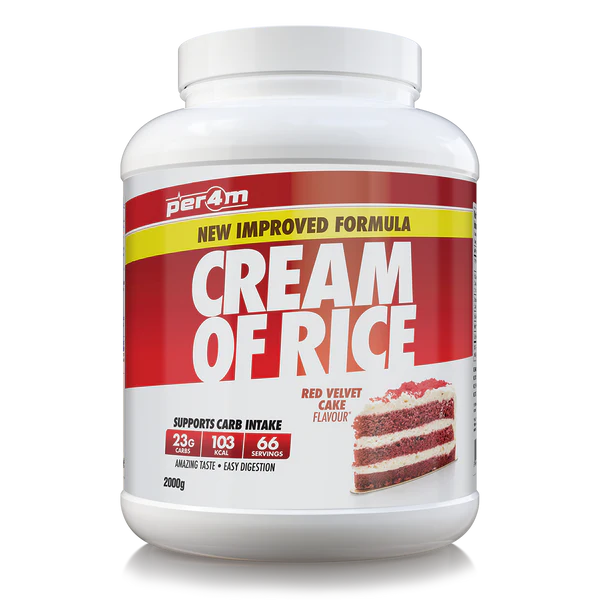 Fuel your workouts and recovery with Per4m Cream of Rice, the ultimate clean carbohydrate source for athletes and fitness enthusiasts.