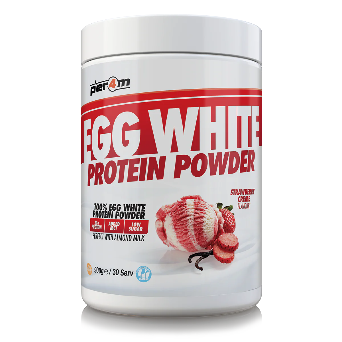 High-quality Per4m Egg White Protein, Ideal for lean muscle support.