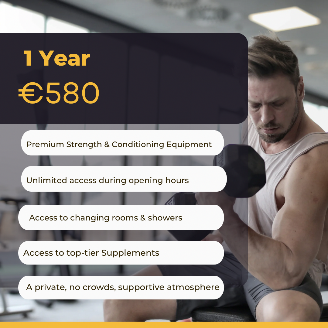 Approved Training Facility Gym Membership.

Join Drogheda’s most exclusive training space – where serious results are built. At Approved Training Facility, we offer a private, focused gym environment equipped with high-end machines, free weights, and everything you need to push your limits.