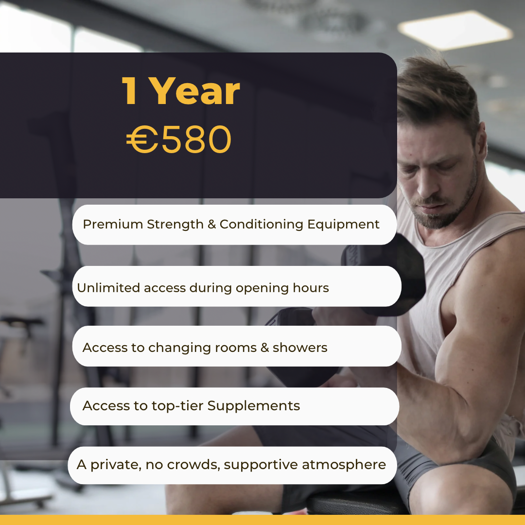 Approved Training Facility Gym Membership.

Join Drogheda’s most exclusive training space – where serious results are built. At Approved Training Facility, we offer a private, focused gym environment equipped with high-end machines, free weights, and everything you need to push your limits.