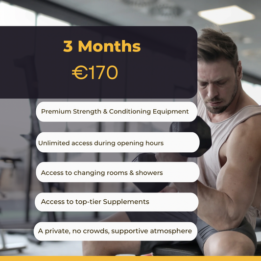 Approved Training Facility Gym Membership.

Join Drogheda’s most exclusive training space – where serious results are built. At Approved Training Facility, we offer a private, focused gym environment equipped with high-end machines, free weights, and everything you need to push your limits.