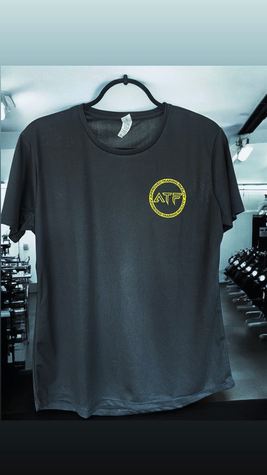 Train in style with the ATF Jersey in sleek black. Designed for performance and comfort, this lightweight, breathable top allows full range of motion while keeping you cool during intense workout.