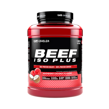 OutAngled Beef Protein Isolate, a premium, high-quality protein source Sourced from 100% hydrolyzed beef protein, this formula delivers fast absorbing muscle-building amino acids to support lean muscle growth, recovery, and strength.
