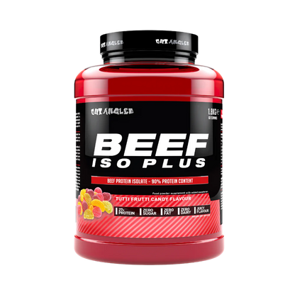 OutAngled Beef Protein Isolate, a premium, high-quality protein source Sourced from 100% hydrolyzed beef protein, this formula delivers fast absorbing muscle-building amino acids to support lean muscle growth, recovery, and strength.