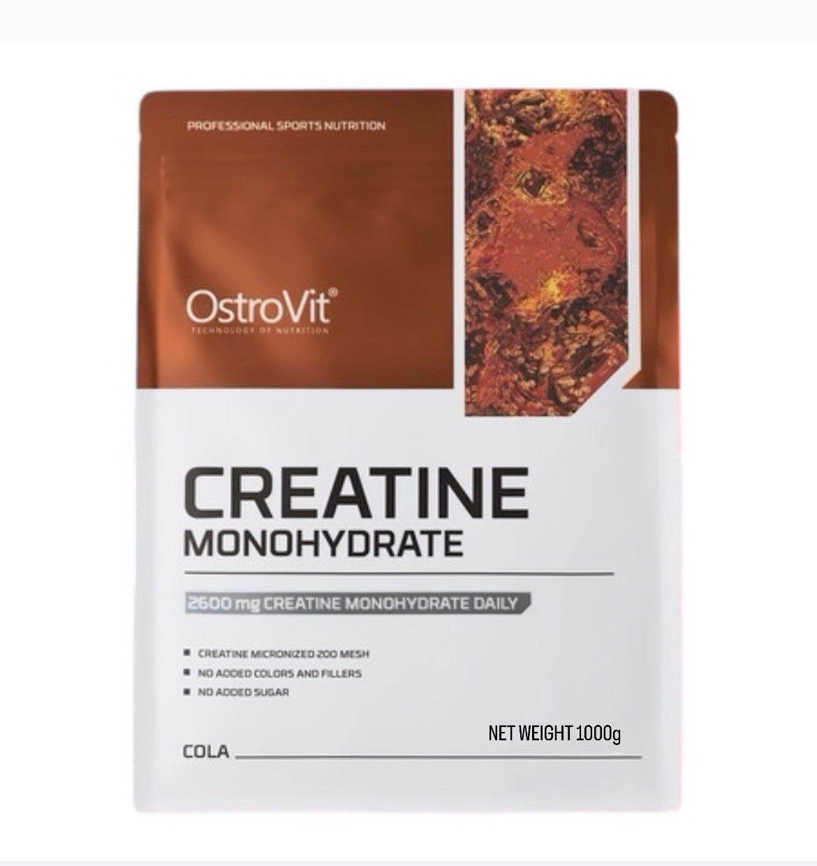 OstroVit Creatine Monohydrate is a high-quality dietry supplement that is a source of creatine in the form of monohydrate. It is a preparation with simple composition, available in a convenient powder form. designed to enhance strength, endurance, and muscle growth.