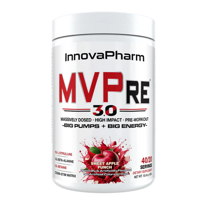 InnovaPharm MVPre 3.0 Preworkout – SCIENTIFICALLY-FORMULATED TO AMPLIFY PHYSICAL AND MENTAL PERFORMANCE.