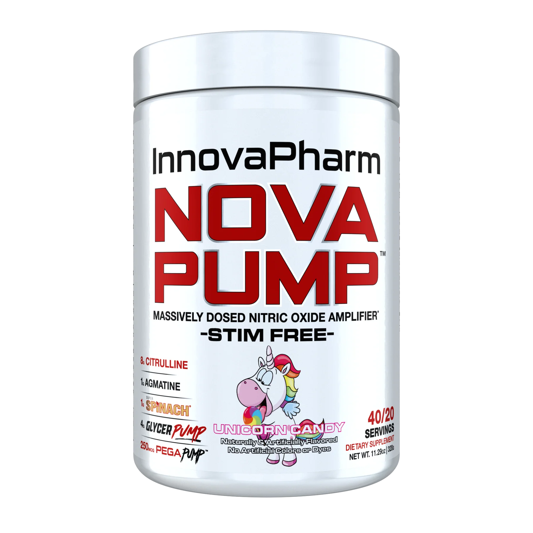 Innovapharm NovaPump is the ultimate stim-free pre-workout formula, designed to deliver skin-splitting muscle pumps, increase vascularity, and enhanced performance without the need for caffeine or stimulants.&nbsp; Perfect for those training late at night or stacking with a stim-based pre-workout, NovaPump fuels your workouts with scientifically-backed ingredients for peak performance.