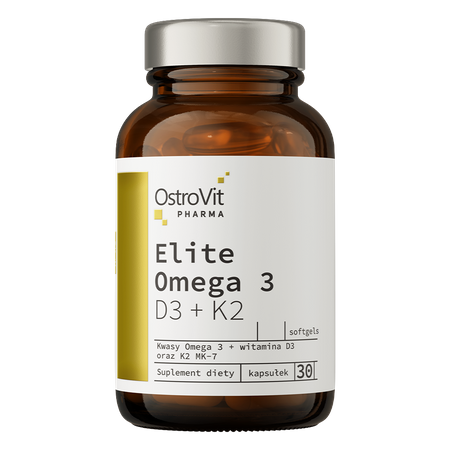 Boost your overall health with OstroVit Omega 3 D3 +K2, a high-quality supplement designed to support your heart, brain, bones, and immune system. This powerful formula combines essential omega-3 fatty acids with vitamins D3 and K2 for maximum benefits.
