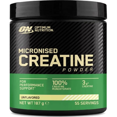 Creatine is a naturally occurring compound stored in muscles that helps regenerate energy for high-intensity, short-duration activities*. ON Micronized Creatine Powder uses micronized creatine, where the particle size is reduced to improve mixability and ensure it stays suspended in liquid longer. This means a smoother, easier-to-mix supplement that stays well-blended and is quickly absorbed for better performance during intense workouts. Each serving of Micronized Creatine Powder provides 3.4 grams of pure
