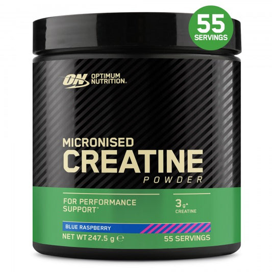 Increase your performance during training. Creatine is proven to increase performance during high intensity training. From the World's No. 1 Sports Nutrition brand, each serving of Creatine Monohydrate increases muscle power in successive bursts of short-term, high intensity, repeated exercise*. Optimum Nutrition MICRONISED CREATINE POWDER always mixes easily and unlike other Creatine powders, there is no gritty taste or texture.