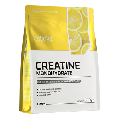 OstroVit Creatine Monohydrate is a high-quality dietary supplement that is a source of creatine in the form of monohydrate. It is a preparation available in a powder form, in various flavours, which does not contain added sugar. It is a product created for athletes and physically active people who want to supplement their menu with a valuable ingredient.