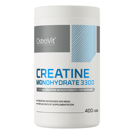 OstroVit Creatine Monohydrate is a high-quality dietary supplement that is a source of creatine in the form of monohydrate. It is a preparation with simple composition, available in a convenient powder form. designed to enhance strength, endurance, and muscle growth.