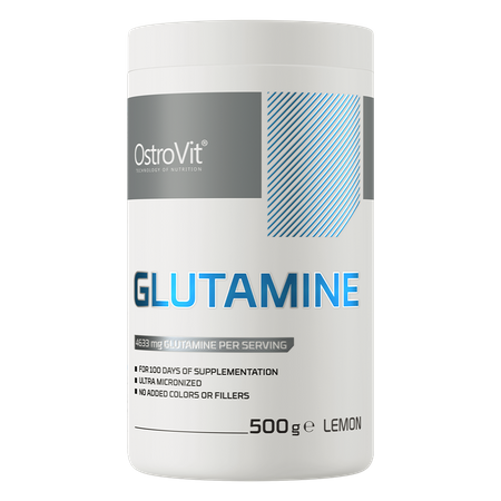 Boost your muscle recovery and performance with Ostrovit Glutamine - a premium-quality, pure L-glutamine supplement designed to support muscle growth, reduce fatigue, and enhance recovery after intense workouts.