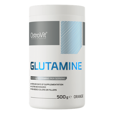 Boost your muscle recovery and performance with Ostrovit Glutamine - a premium-quality, pure L-glutamine supplement designed to support muscle growth, reduce fatigue, and enhance recovery after intense workouts.