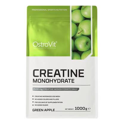 OstroVit Creatine Monohydrate is a high-quality dietry supplement that is a source of creatine in the form of monohydrate. It is a preparation with simple composition, available in a convenient powder form. designed to enhance strength, endurance, and muscle growth.