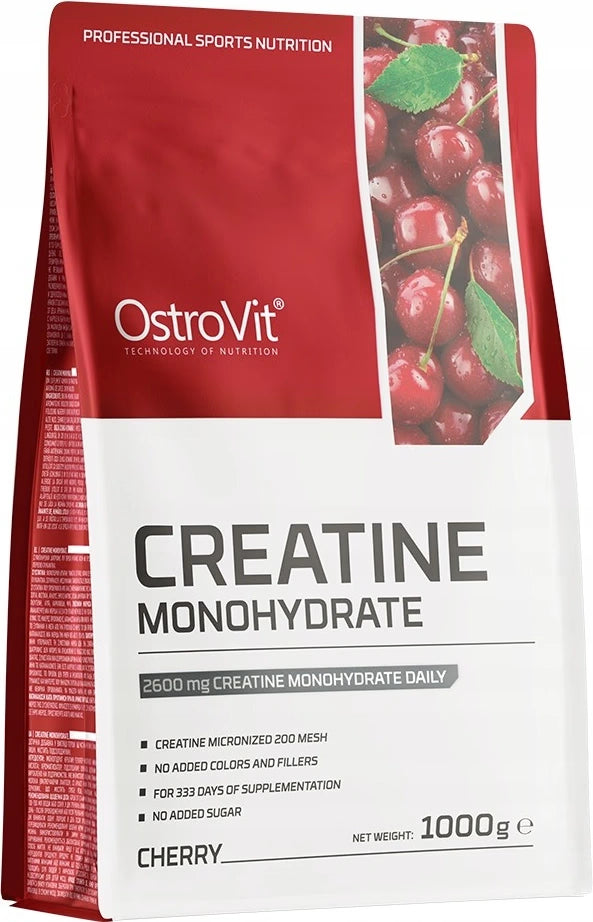 OstroVit Creatine Monohydrate is a high-quality dietry supplement that is a source of creatine in the form of monohydrate. It is a preparation with simple composition, available in a convenient powder form. designed to enhance strength, endurance, and muscle growth.