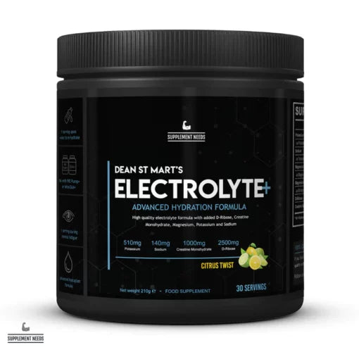 Stay energized with Supplement Needs Electrolyte+.  Advanced hydration and electrolyte support for peak performance.