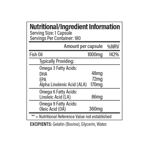 Trained by JP have created our OMEGA 3-6-9 supplement to provide a combination of Omega 3, Omega 6 and Omega 9 fatty acids in one convenient product.