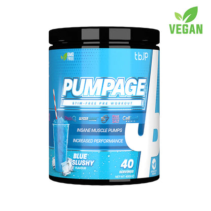 Unlock intense muscle pumps with TBJP Pumpage – a powerful non-stim pre-workout designed to enhance blood flow, muscle fullness, and performance without caffeine.