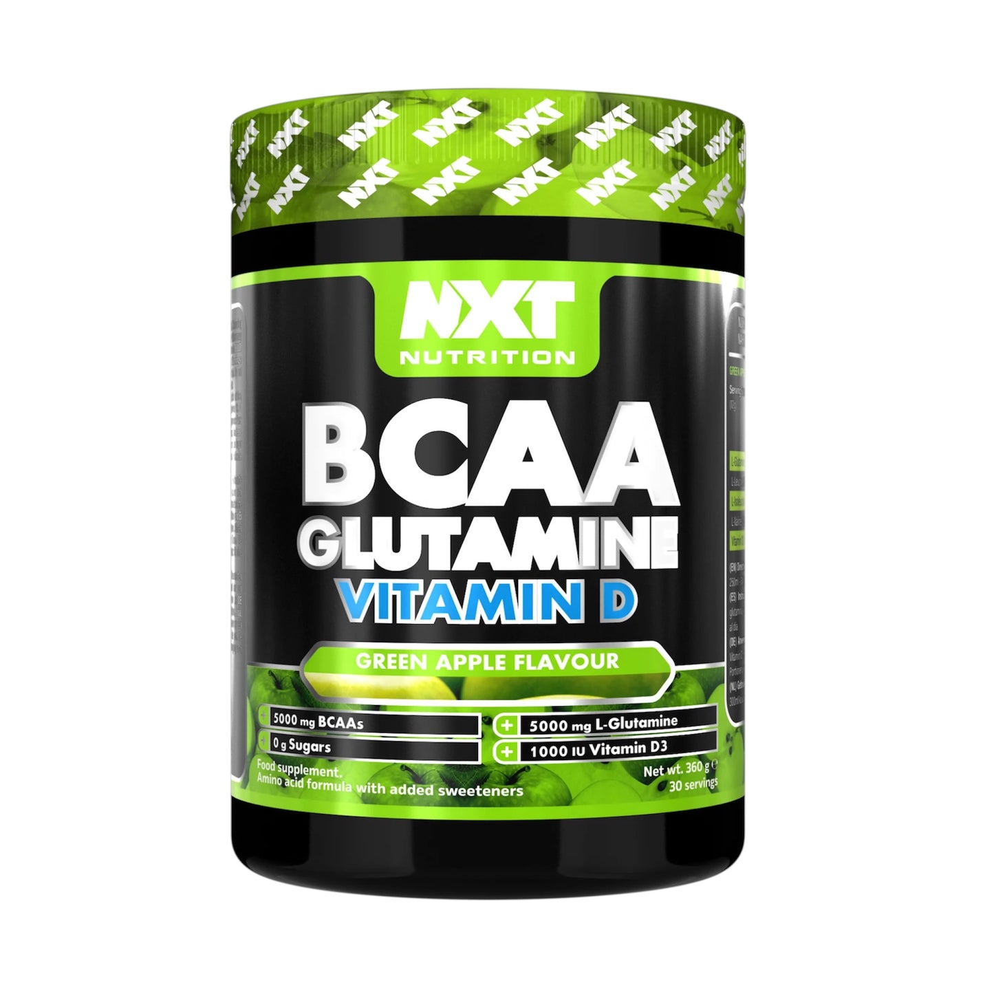 Support muscle recovery and immune health with NXT BCAA Glutamine & Vitamin D.