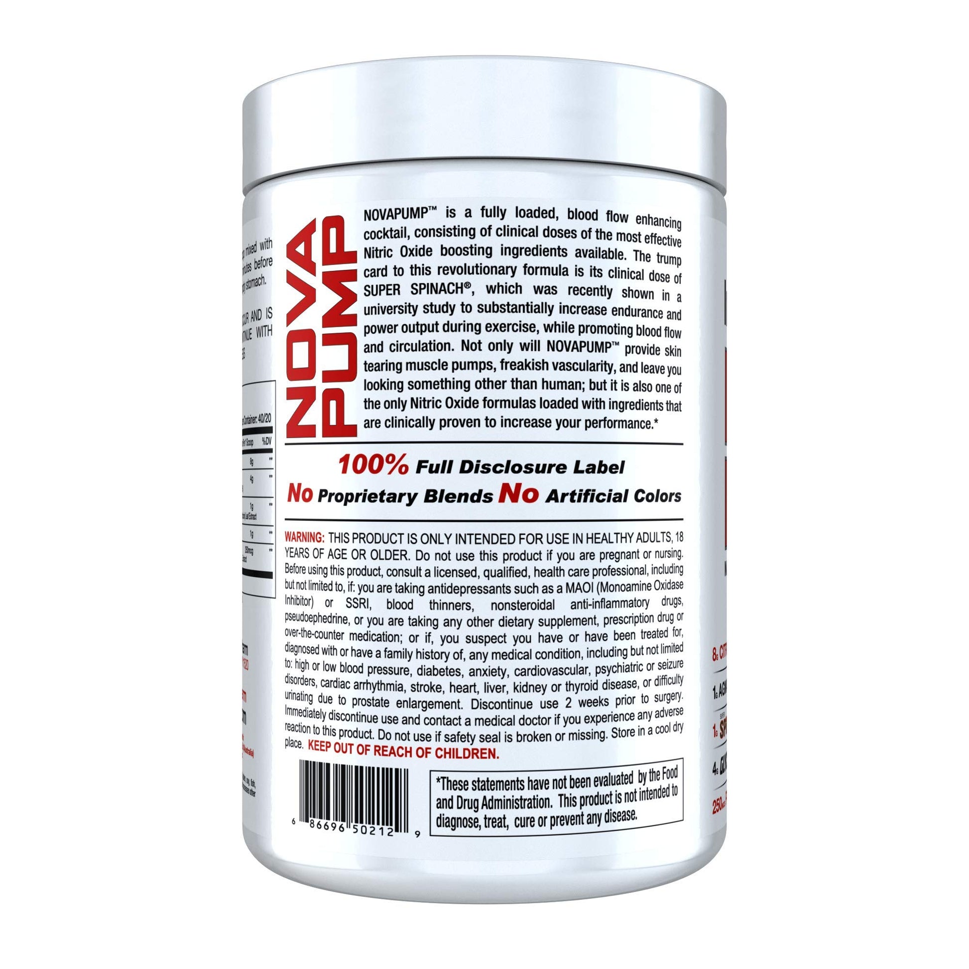Innovapharm NovaPump is the ultimate stim-free pre-workout formula, designed to deliver skin-splitting muscle pumps, increase vascularity, and enhanced performance without the need for caffeine or stimulants.&nbsp; Perfect for those training late at night or stacking with a stim-based pre-workout, NovaPump fuels your workouts with scientifically-backed ingredients for peak performance.