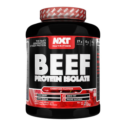 Fuel your fitness journey with NXT Nutrition Beef Protein Isolate, the ultimate high-performance protein supplement designed to support muscle growth, recovery, and strength.