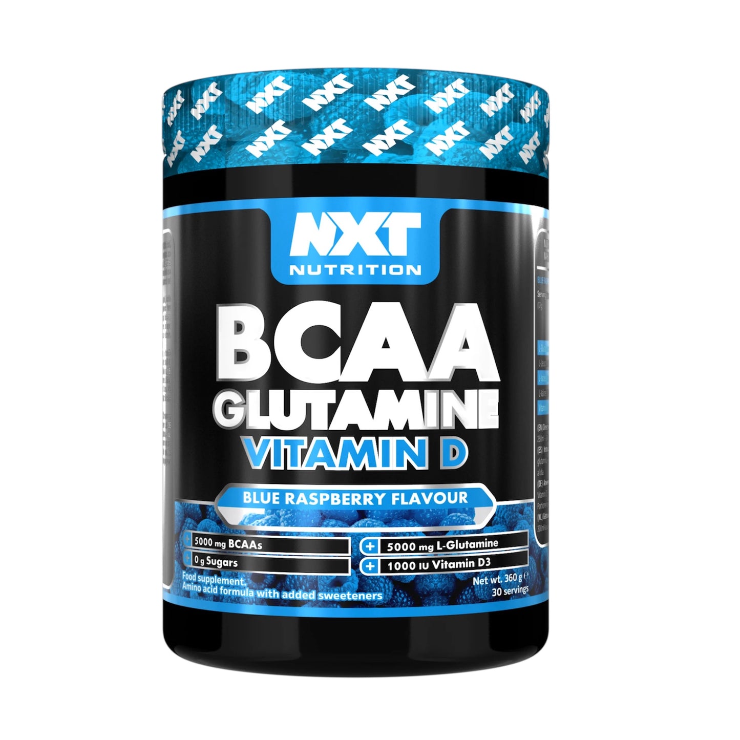 Support muscle recovery and immune health with NXT BCAA Glutamine & Vitamin D.