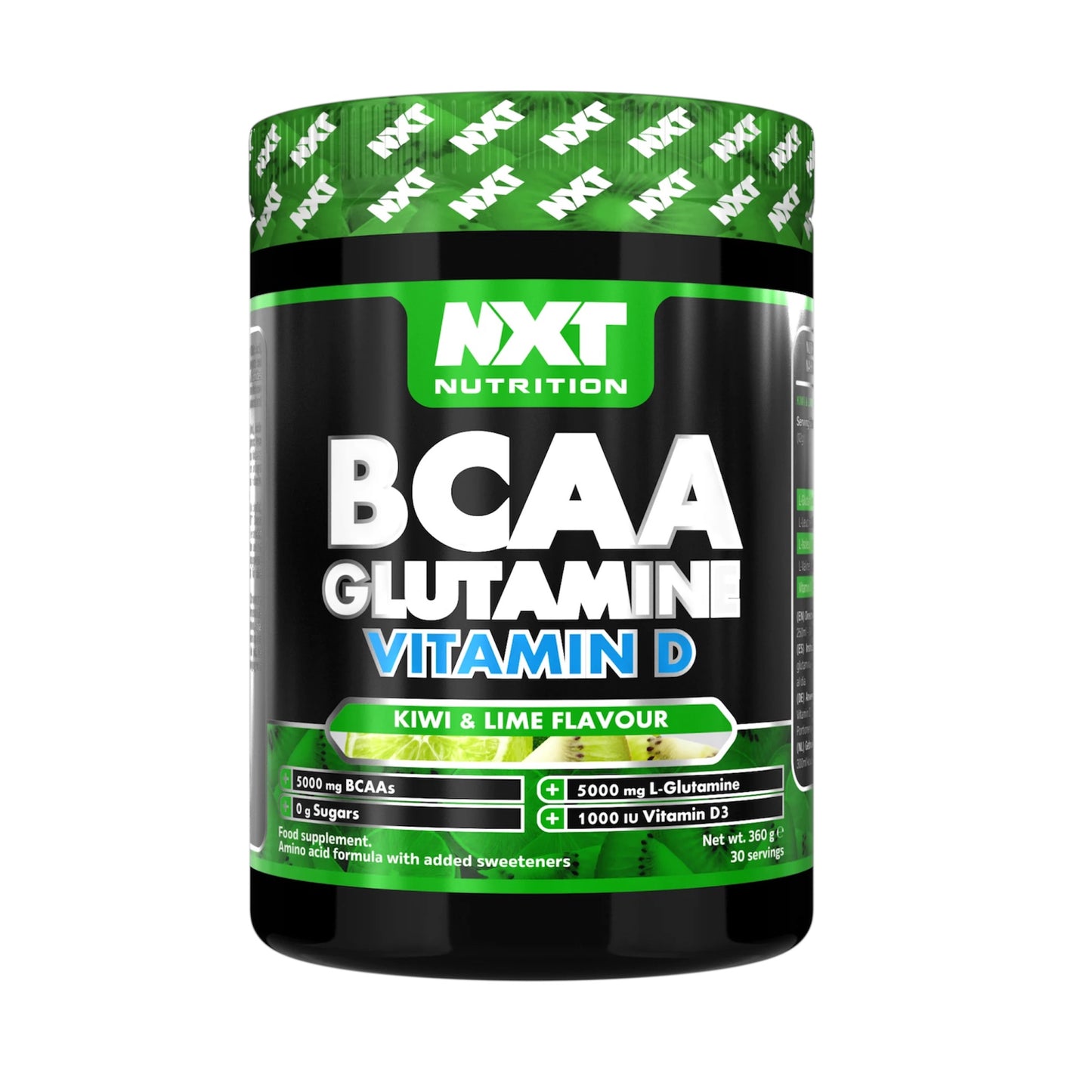 Support muscle recovery and immune health with NXT BCAA Glutamine & Vitamin D.