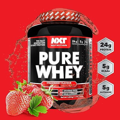 Fuel your fitness journey with NXT Pure Whey Protein, a premium blend of high-quality whey protein concentrate and isolate, designed to support muscle growth, recovery, and performance. Whether you're aiming to build lean muscle, enhance recovery, or boost daily protein intake, NXT Pure Whey provides the essential nutrients your body needs.
