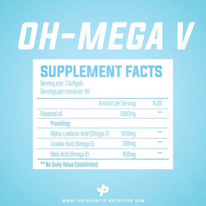 Support your health with TBJP Oh-Mega V - Premium Vegan Omega 3-6-9 Supplement.  Our vegan-friendly capsules deliver optimal doses of Omega 3, 6 and 9 form high-quality  flaxseed oil, supporting heart, brain, and joint wellness.