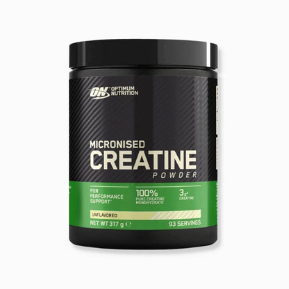 Increase your performance during training.  Creatine is proven to increase performance during high intensity training. From the World's No. 1 Sports Nutrition brand, each serving of Creatine Monohydrate increases muscle power in successive bursts of short-term, high intensity, repeated exercise*. Optimum Nutrition MICRONISED CREATINE POWDER always mixes easily and unlike other Creatine powders, there is no gritty taste or texture.