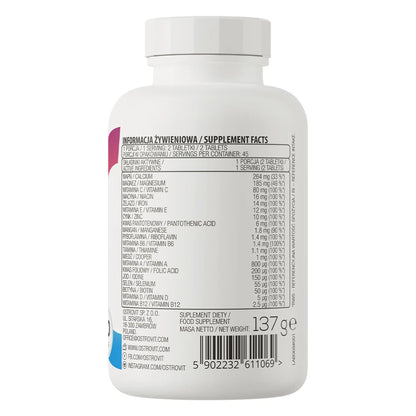 OstroVit VIT & MIN 90 tabs is a comprehensive dietary supplement that provides the body with essential vitamins and minerals that support overall health.